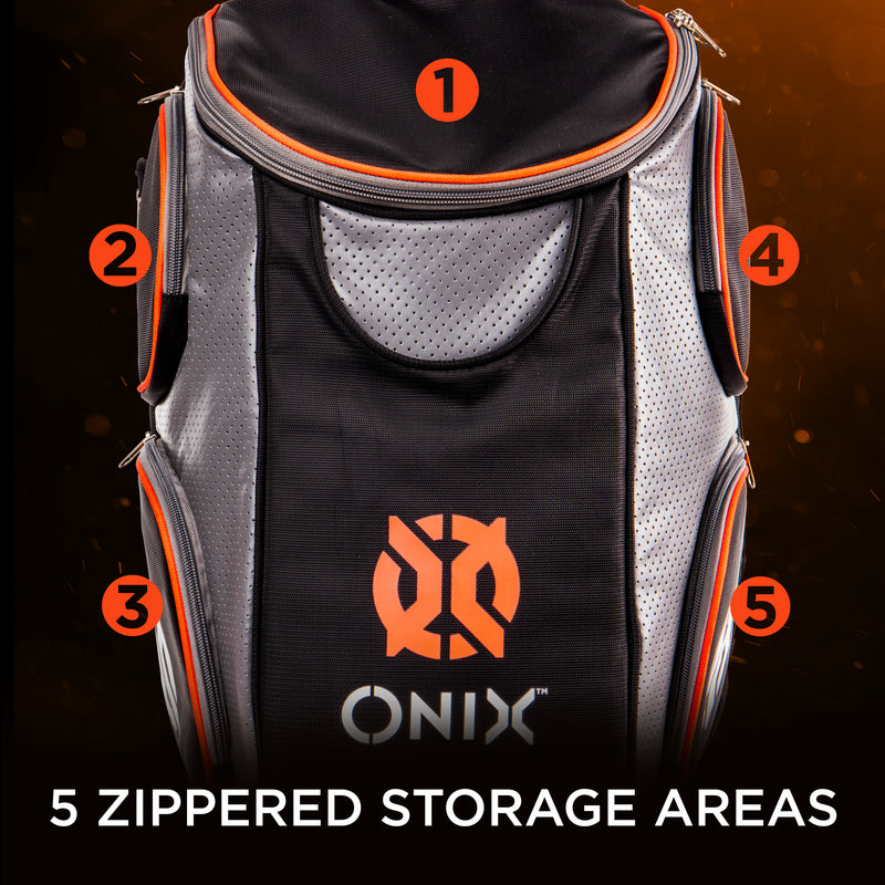 ONIX Backpack - 5 zippered storage areas