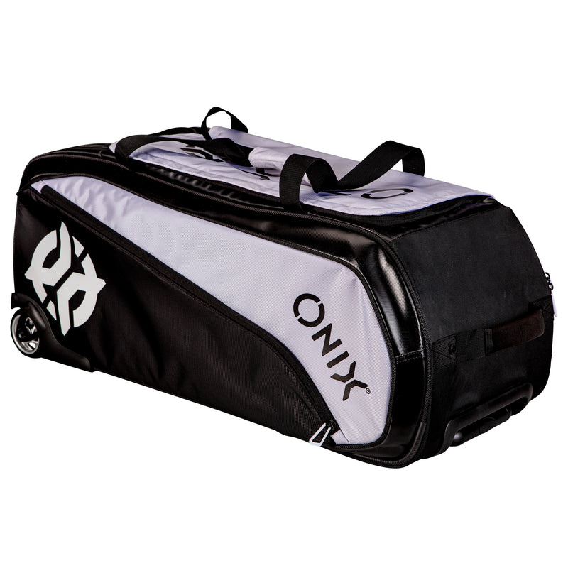 ONIX Pro Team Wheeled Duffel Bag — White/Black_12